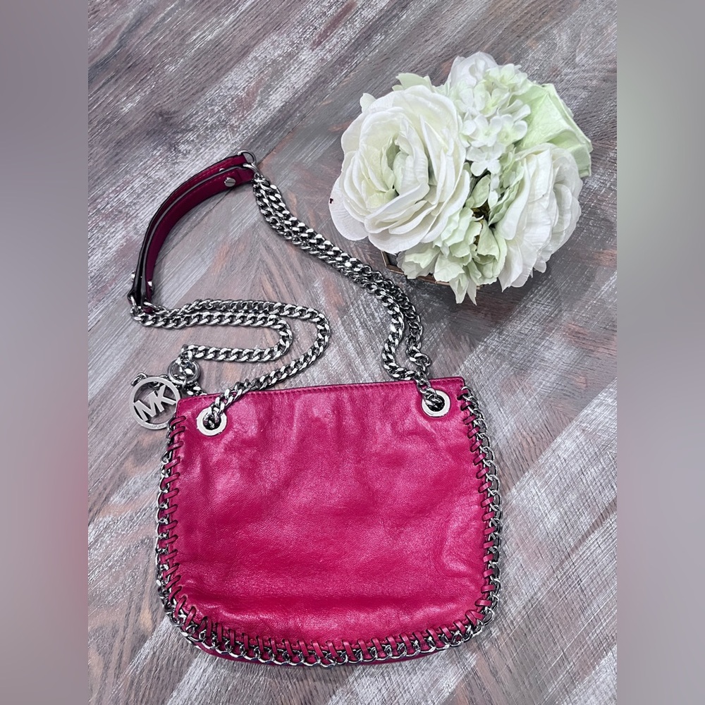 Michael Kors Red Boho Chain Bag | Color: Red/Silver | Size: Os |